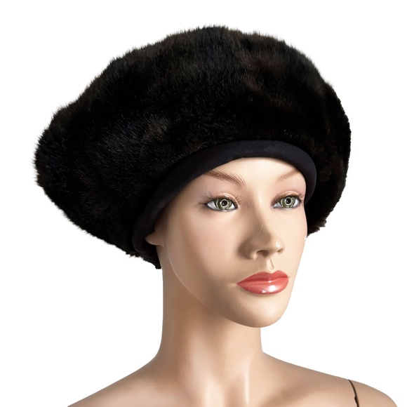 Norma Kamali for Stetson Hat Faux Fur Cossack Style Trapper Vintage 1980s OSFM